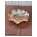 Carnival glass dish