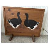 Hand Painted Fireplace Cover - Goose