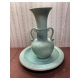 Vintage Royal Haeger lava splatter vase and