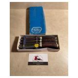 Vintage steak knives/ Harcourt Iowa advertiser