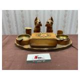 Wooden Scottie Dogs German Black Forest Smoking
