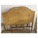 Two Wicker Twin Headboards