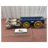 Cast Iron Horse Drawn Wagon
