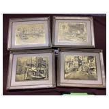 Gold Foil Framed  Wall Decor