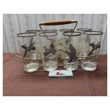 MCM Vintage Bird Glasses in Carrier