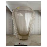 MCM glass pink vase