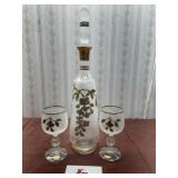 Bohemia Decanter and Glasses