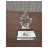 Blown Glass Clown Paperweight