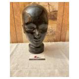 Black glass head