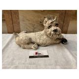 Resin dog statue