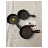 Mini cast iron skillets/ ashtrays