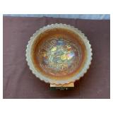 Imperial Glass Carnival Windmill Bowl
