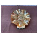 Vintage Carnival Glass Grape Bowl