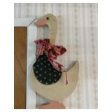 Wood Goose Decor