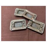 Vintage metal ash trays
