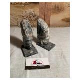 Marble book ends