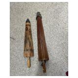 Oriental Inspired Wood umbrellas
