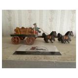 Wooden horse drawn carriage