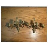 Brass candelabra scones