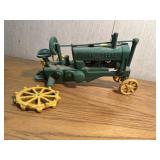 Cast John Deere tractor- needs repair