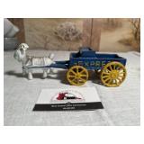 Cast iron goat drawn wagon