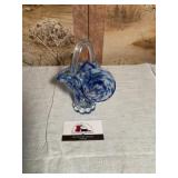 Blown glass basket