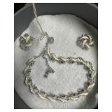 Necklace and earrings