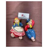 Chalkware Dutch Boy and Girl Wall Hangings