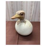 Ceramic hatching bird bank