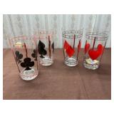 Card suit glasses