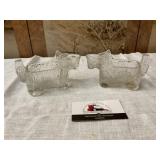 Glass scotty dog creamers
