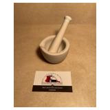 Ceramic mortar and pestle