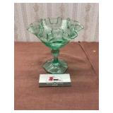 Fenton Art Glass Ruffled Pedestal Compote