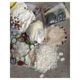 Doilies, table cloths, misc