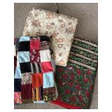 Quilt topper, Christmas and misc blankets