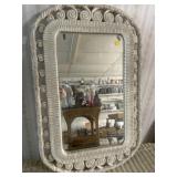 Wicker mirror