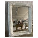 Plastic Wicker Mirror