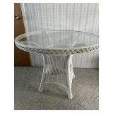 Metal Wicker Patio Table