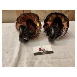 Blown glass candle holders
