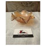 Carnival glass dish