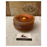 Carnival glass plates