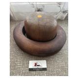Vintage wooden hat form