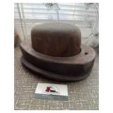 Vintage wooden hat forms