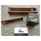 Wooden boxes, musical misc