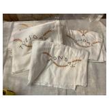 Hand sewn days of the week towels