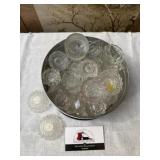 Vintage glass salt dishes