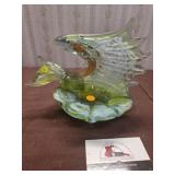 MCM Blown Glass Fish Dish