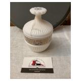 Vintage milk glass candy dish