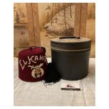 Shriners Fez and hat box