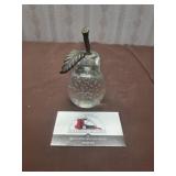 Blown Glass Pear Paperweight